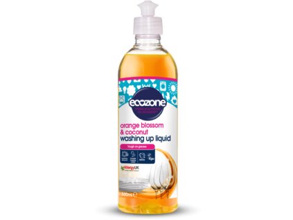 Ecozone Płyn do mycia naczyń – Pomarańcza i kokos, 500 ml