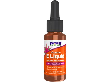 NOW FOODS Płynna Witamina E, 90 IU, 150 dawek, 30 ml