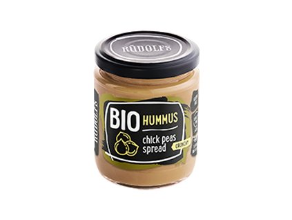 Rudolfs BIO Hummus pasta z ciecierzycy, chrupiąca, 230 g