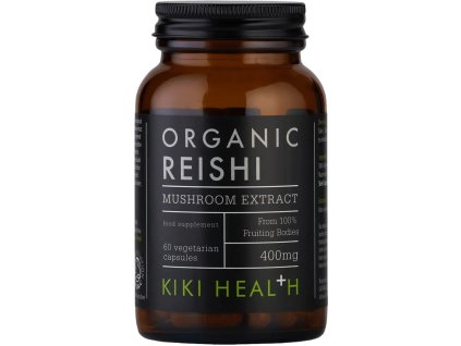Kiki Health Reishi Extract BIO, 50% polisacharydów, 400 mg, 60 kapsułek roślinnych