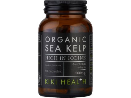 Kiki Health Sea Kelp BIO, Naturalne źródło jodu, 500 mg (432 mcg), 90 kapsułek roślinnych