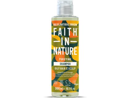 Faith in Nature Naturalny Szampon, Grejpfrut & pomarańcza, 300 ml