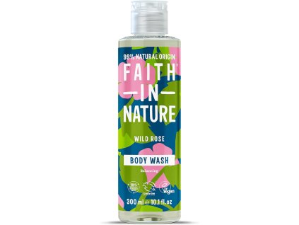Faith in Nature Naturalny żel pod prysznic, Dzika róża, 300 ml