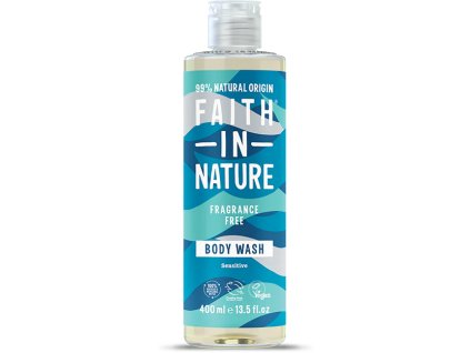 Faith in Nature Naturalny żel pod prysznic bezzapachowy, hipoalergiczny, 400 ml