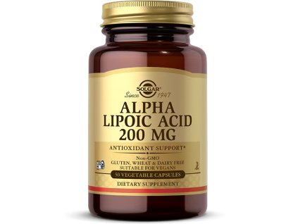 Solgar Alpha Lipoic Acid, 200 mg, 50 kapsułek roślinnych