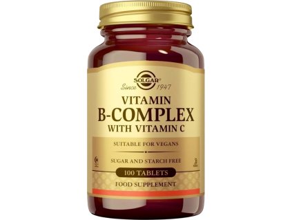 Solgar B Complex Stress Formula s vitamínem C, 100 tablet