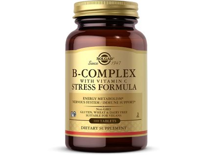 Solgar B-Complex Stress Formuła z witaminą C, 100 tabletek