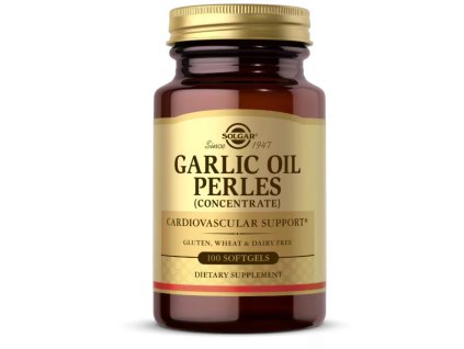 Solgar Garlic Oil Perles, Olej czosnkowy, Koncentrat, 100 kapsułek softgel