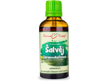 Bylinné kapky Szałwia czerwonokorzeniowa (Dan Shen) – preparat, 50 ml