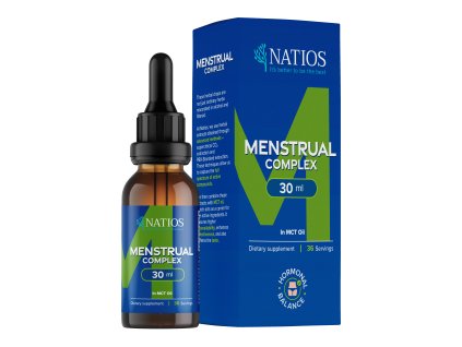 NATIOS Menstrual Complex, Krople ziołowe w oleju MCT, 30 ml