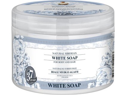 Babuszka Agafia Białe Syberyjskie Mydło do ciała i włosów, 500 ml