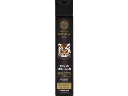 Natura Siberica For Men Fury Of The Tiger, Energy Shampoo For Body And Hair 2-in-1, 250 ml  Pobudzający szampon do ciała i włosów 2w1 Furia tygrysa