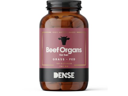 Dense Beef Organs For Her, Grass-Fed, Organy wołowe dla niej, 720 mg, 180 kapsułek