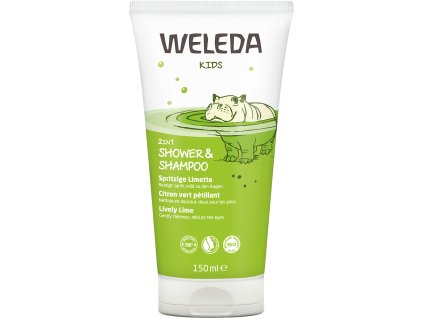 WELEDA 2 w 1 krem pod prysznic i szampon Wesoła Limonka, 150 ml