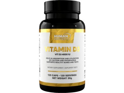 Human Protect Witamina D3, 4000 IU, 120 kapsułek softgel
