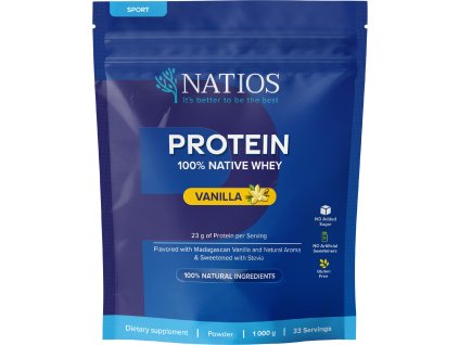 NATIOS Native Whey Protein, Wanilia, 1000 g