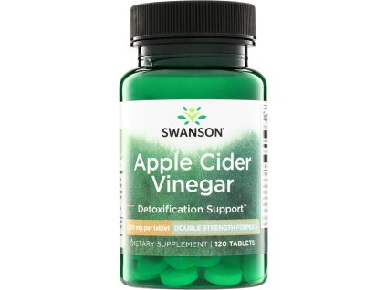 Swanson Apple Cider Vinegar Double Strength, Ocet jabłkowy, 200 mg, 120 tabletek
