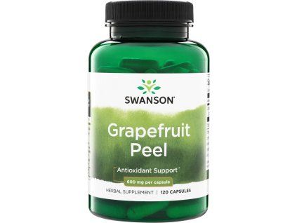 Swanson Grapefruit Peel, Skórka Grejpfruta, 600 mg, 120 kapsułek