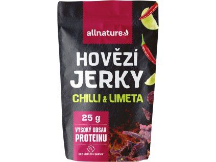 18079 allnature beef jerky chilli a limeta 25 g
