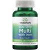 Swanson Just One Multi z żelazem, Multiwitamina, 130 tabletek