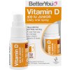 BetterYou Vitamin D 400 IU Junior Daily Spray, Spray doustny dla dzieci 3+, 15 ml (100 aplikacji)
