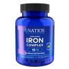 NATIOS Iron Chelated Complex, Żelazo bisglicynian, 18 mg, 90 wegańskich kapsułek