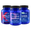 NATIOS Korzystna zestaw Zdrowe serce  Krill Oil, Potas & Magnez, Tauryna