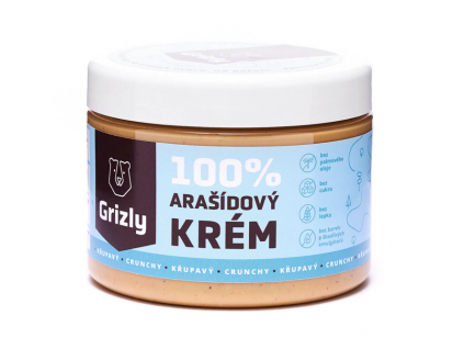 GRIZLY 100% Arašidové maslo chrumkavé 500 g