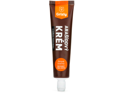 GRIZLY Arašidový krém s belgickou čokoládou v tube, 75 g