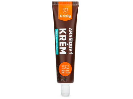 GRIZLY Arašidový krém s mliečnou čokoládou v tube, 75 g