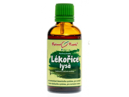 Bylinné kapky Sladké drievko hladkoplodé - tinktúra, 50 ml