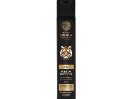 Natura Siberica Men energizujúci šampón na vlasy aj telo 2 v 1 - Fury of the Tiger 250 ml
