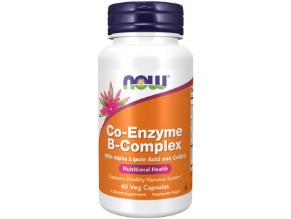 NOW FOODS Co-Enzyme B-Complex, 60 rastlinných kapsúl