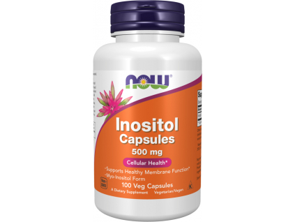NOW FOODS Inositol, 500 mg, 100 rastlinných kapsúl