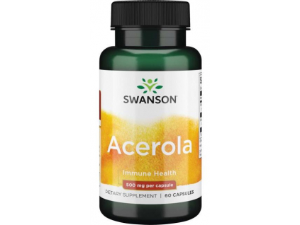 Swanson Acerola 500 mg, 60 kapsúl