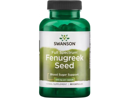 Swanson Fenugreek Seed, Senovka grécka, 610 mg, 90 kapsúl