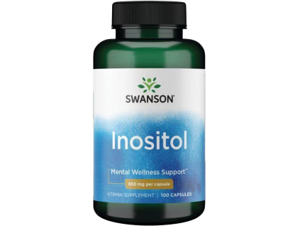 Swanson Inositol, 650 mg, 100 kapsúl