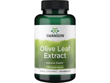 Swanson Olive Leaf Extract, 500 mg, 60 kapslí 01