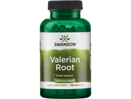 Swanson Valerian Root, Koreň valeriány lekárskej , 475 mg, 100 kapsúl