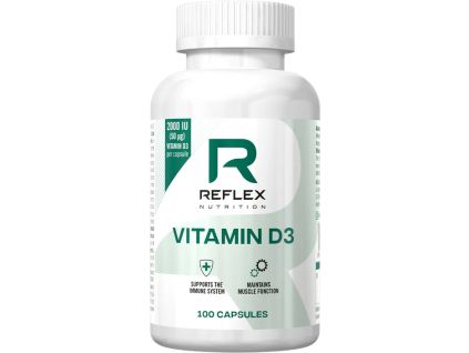 Reflex Vitamin D3, 2000 IU, 100 kapslí