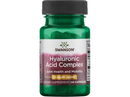 Swanson Hyaluronic Acid Complex, Komplex kyseliny hyalurónovej, 33 mg, 60 kapsúl