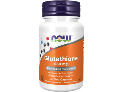 NOW FOODS Glutathione, 250 mg, 60 rastlinných kapsúl