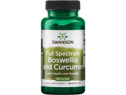 Swanson Boswellia & Curcumin, 60 kapsúl