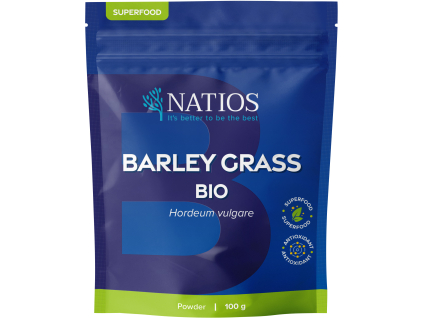 NATIOS Mladý jačmeň BIO prášok, 100 g