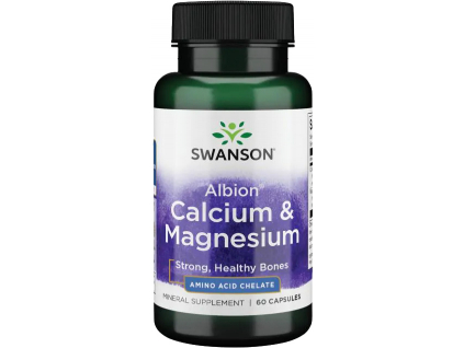 Swanson Calcium & Magnesium Chelated, Vápnik a Horčík, 60 kapsúl