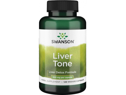 Swanson Liver Tone, Zmes na detoxikáciu pečene, 300 mg, 120 rastlinných kapsúl