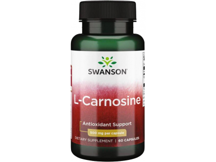 Swanson L-Carnosine (L-karnozín), 500 mg, 60 kapsúl