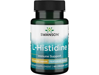Swanson L-Histidine, 500 mg, 60 rastlinných kapsúl