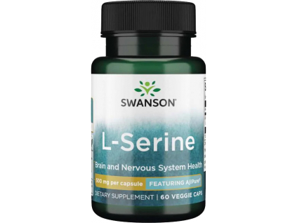 Swanson L-Serine, 500 mg, 60 rastlinných kapsúl