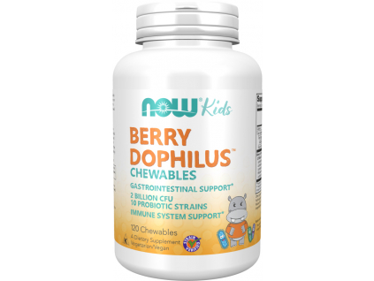 NOW BerryDophilus Kids (probiotiká pre deti), 120 žuvacích pastiliek